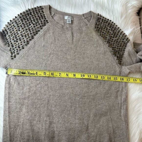 Halogen Embellished Shoulder Cashmere Sweater Size XS - Picture 6 of 16
